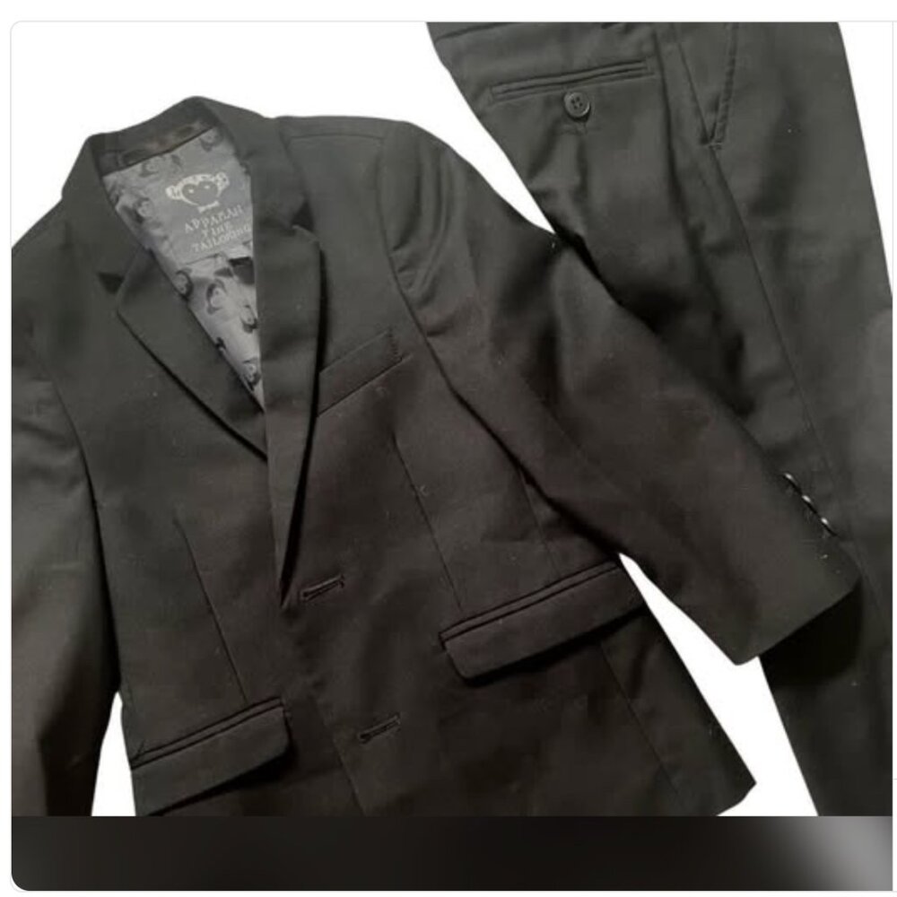 🖤 Appaman Black Mod Suit – Size 4T (2-Piece Set)